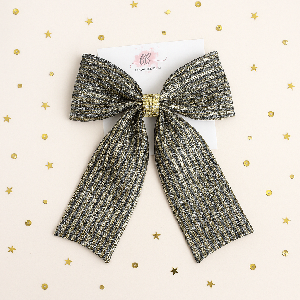 Sparkly Alice Pigtail Bow