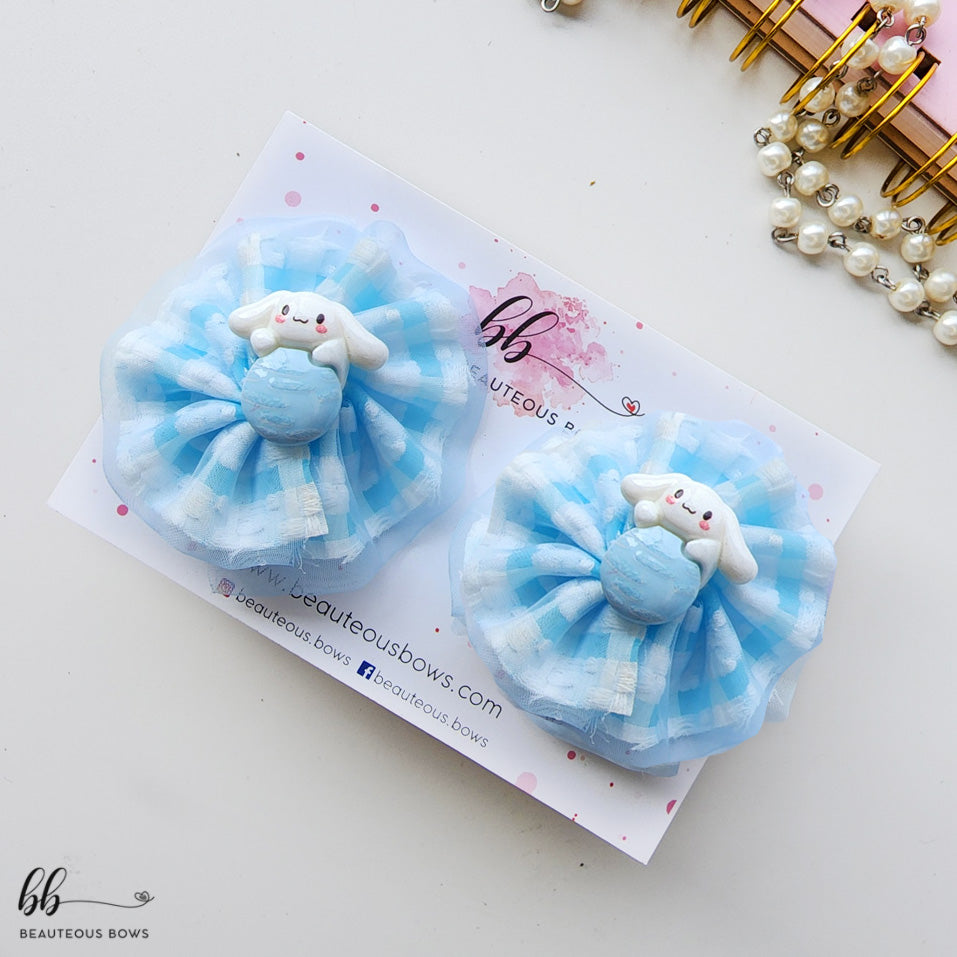 Ruffle Hairtie Pair