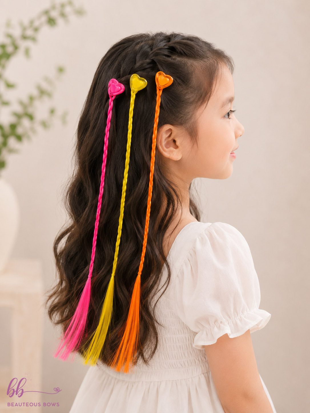 Clip in Tinsels set of 6