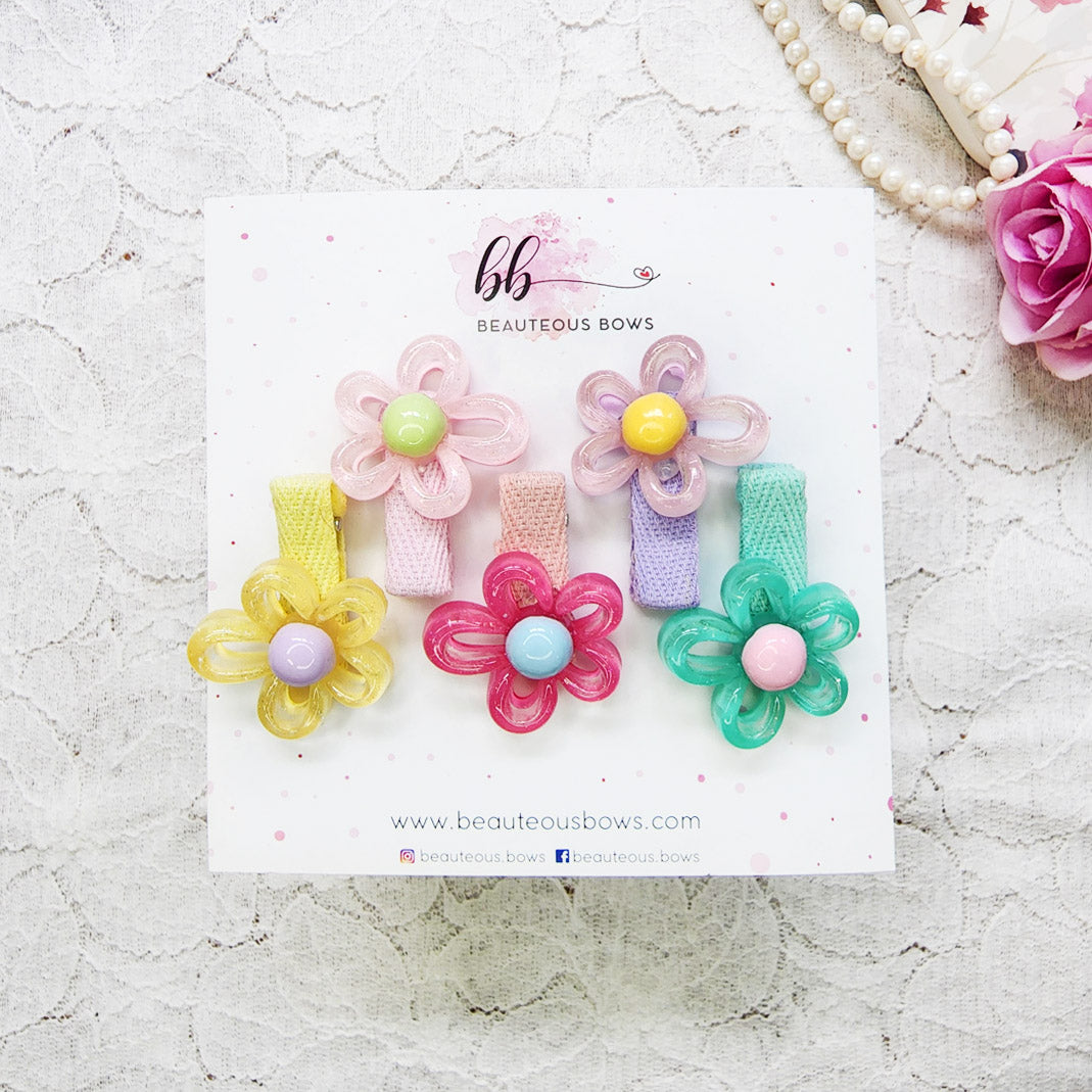 Candy Petals Clip Set of 5
