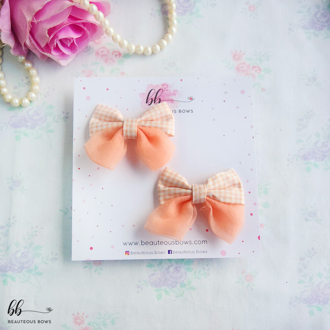 Checkered Tail Bow Set