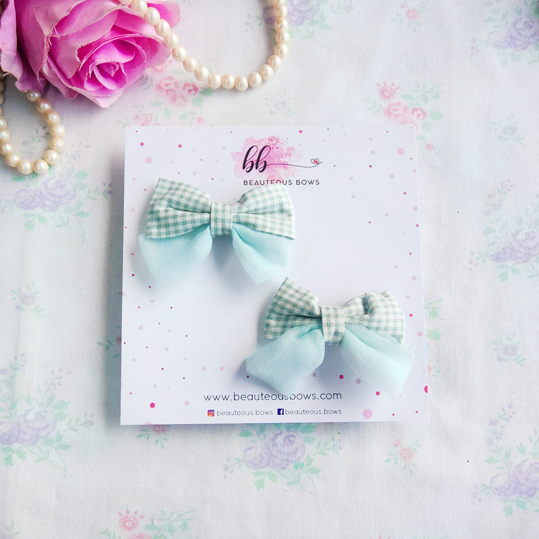 Checkered Tail Bow Set