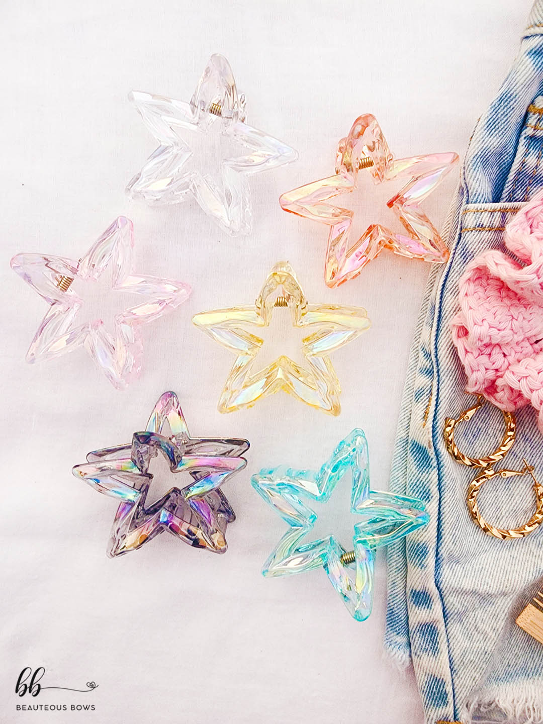 Crystal Star Hair Claw