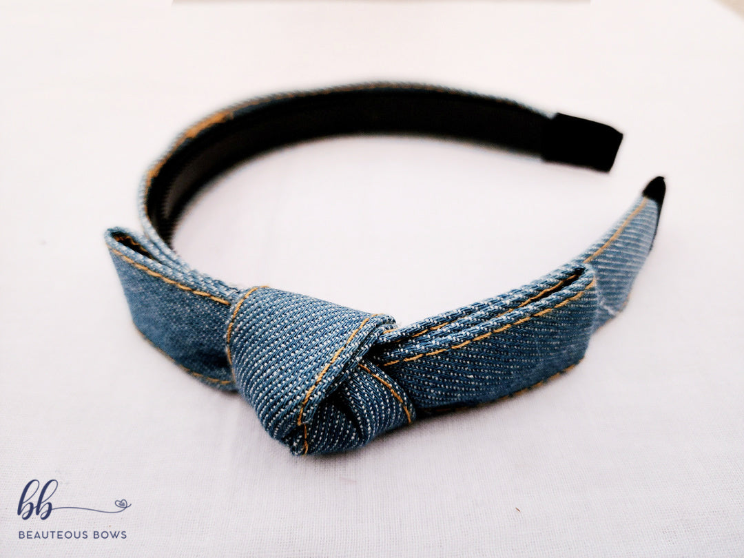 Denim Knot Hairband