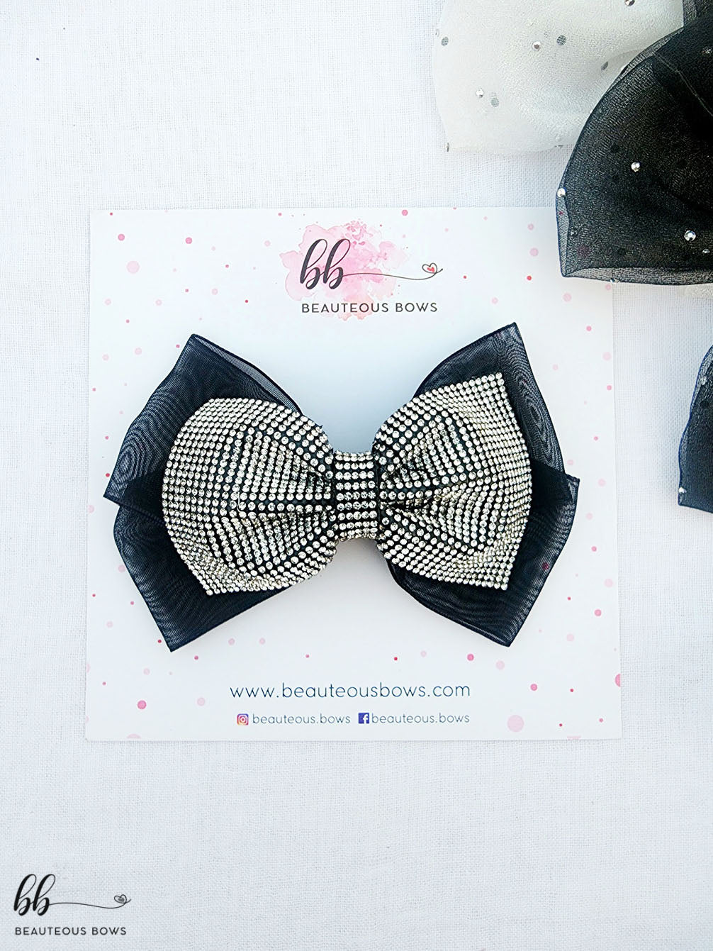 Diamond Dust Festive Hair Bow