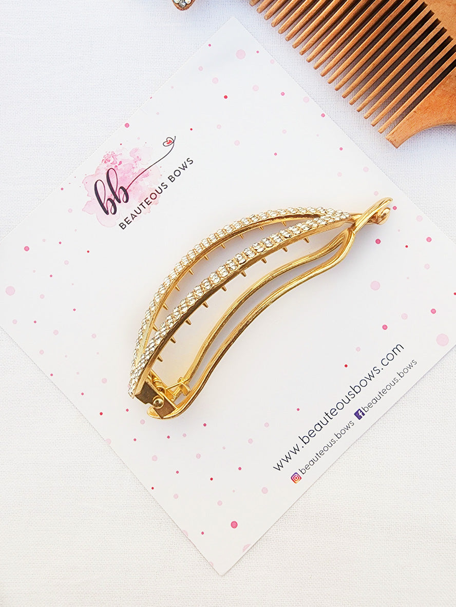 Diamond Oval Festive Back Clip