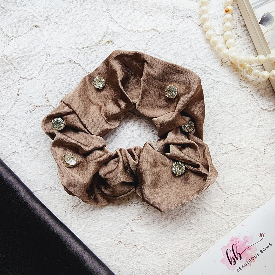 Nude Diamond Scrunchie Set