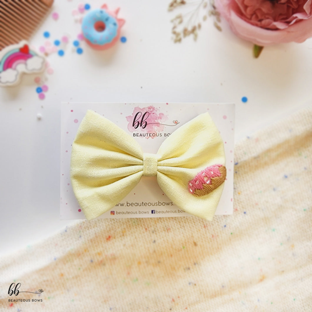 Sweet Donut Standard Hair Bow