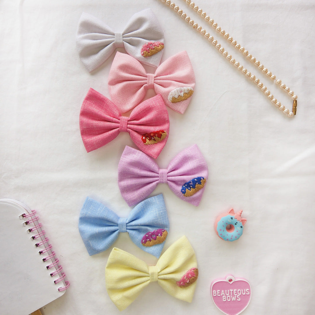 Sweet Donut Standard Hair Bow