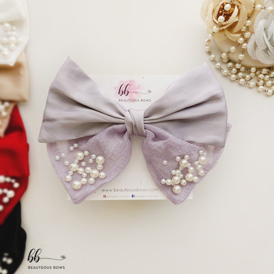 Pretty in Pearls Hair Bow