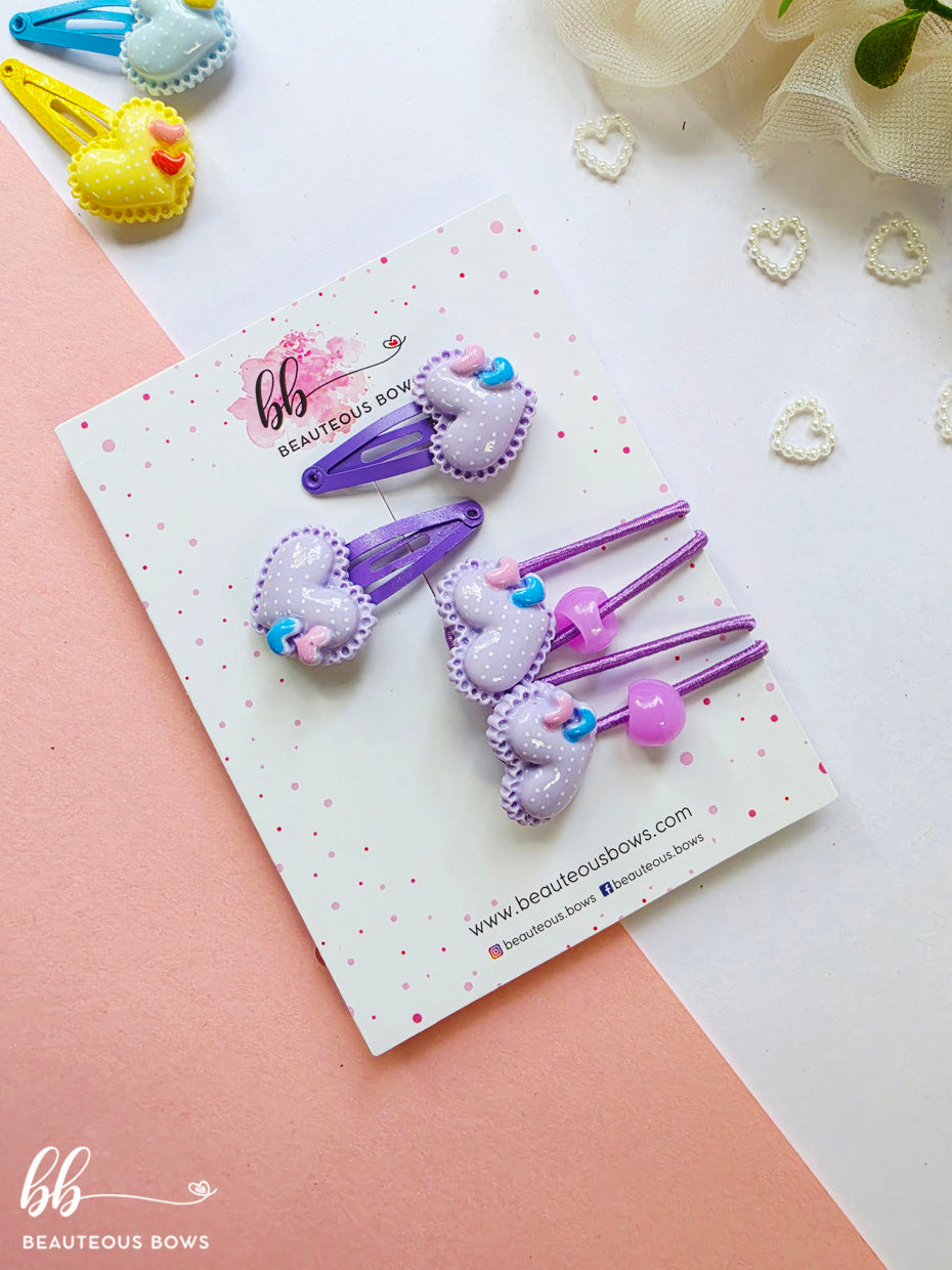 Heart Hairtie & Tic Tac set