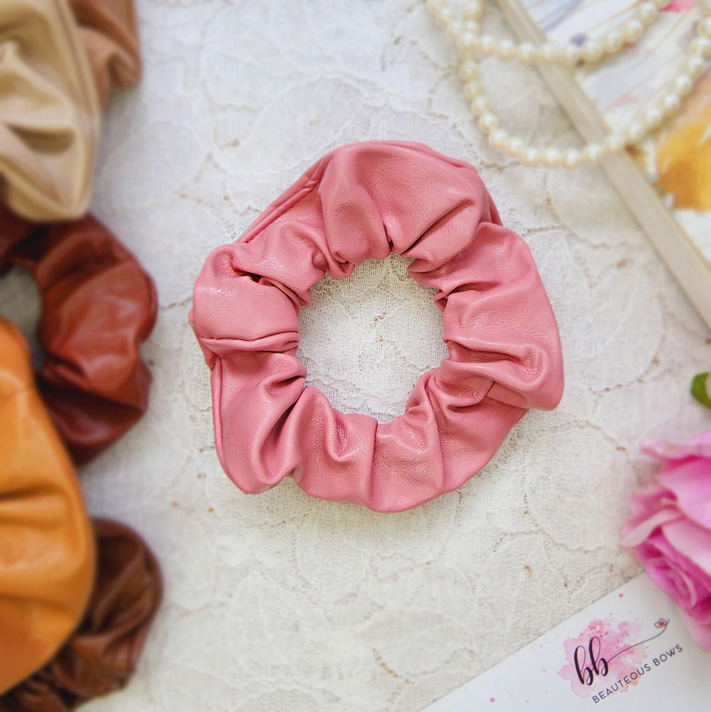Boss Lady Leather Scrunchie