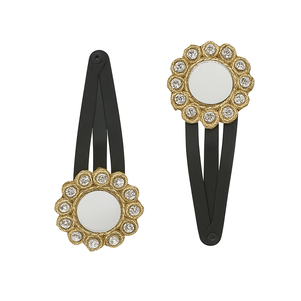 Mirror Work Circle Festive Tic Tac Clip Set
