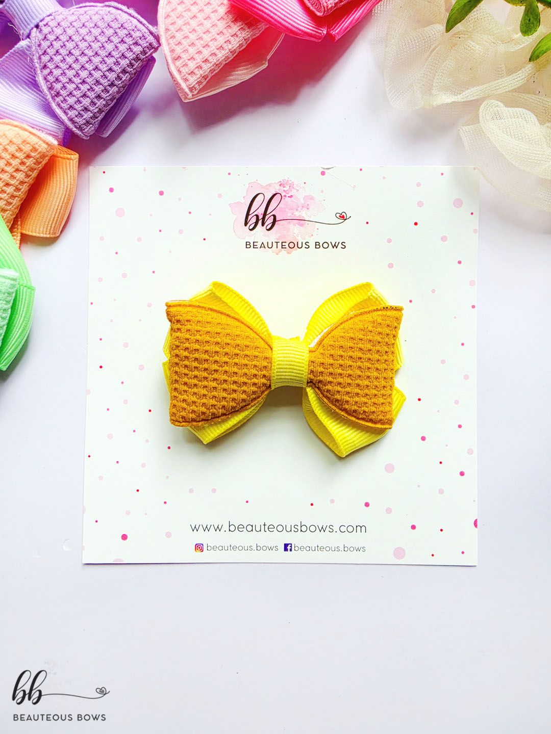 Pastel woven Bows