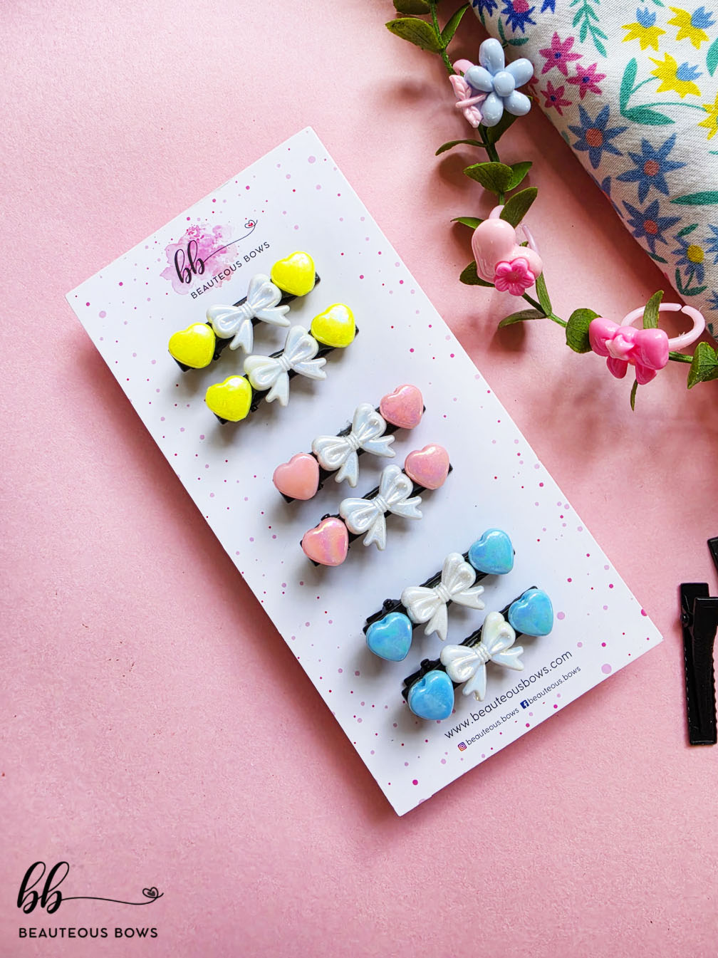 Little Love Bow Clip Set