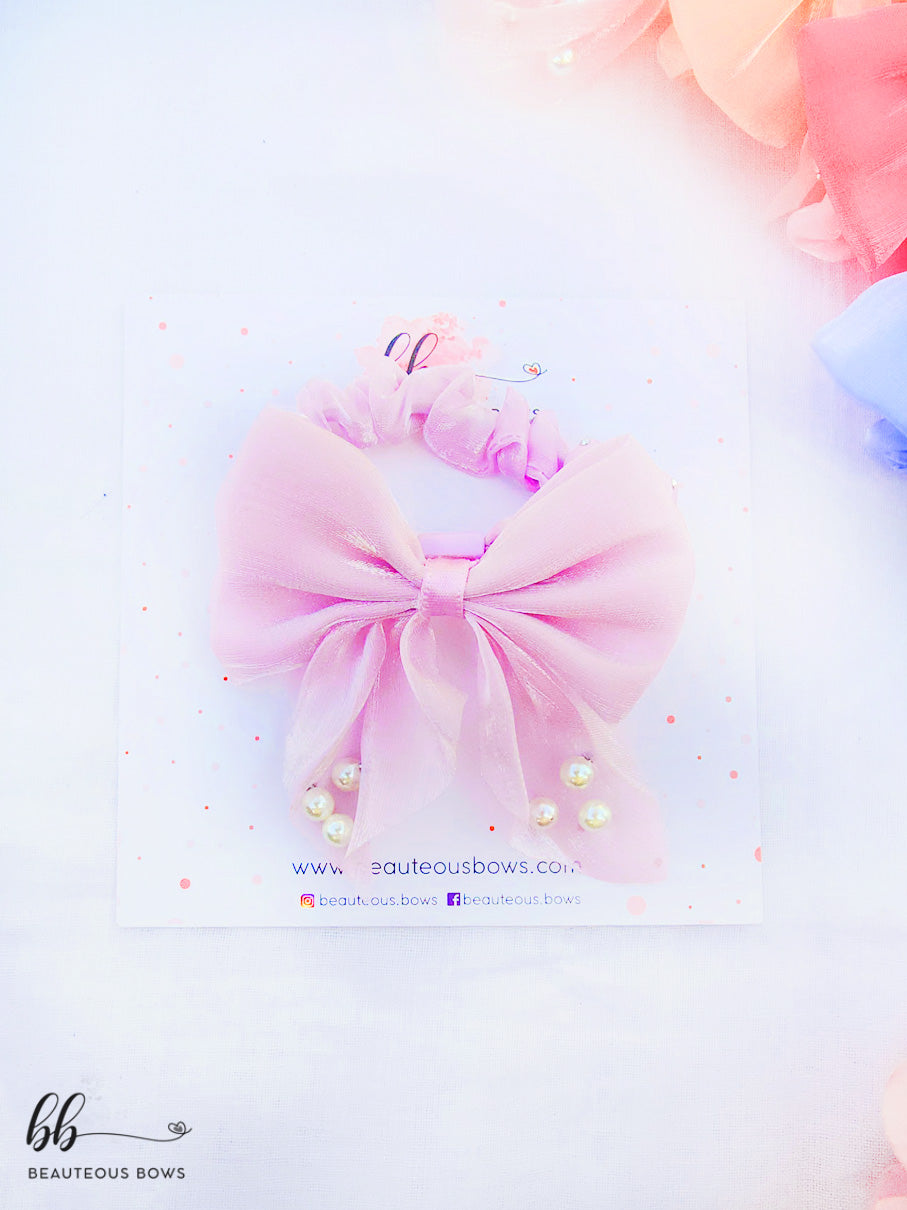 Pearly Bow Hair Tie