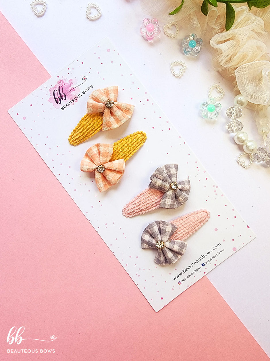 Pink & Blue Bow Tic Tac Set