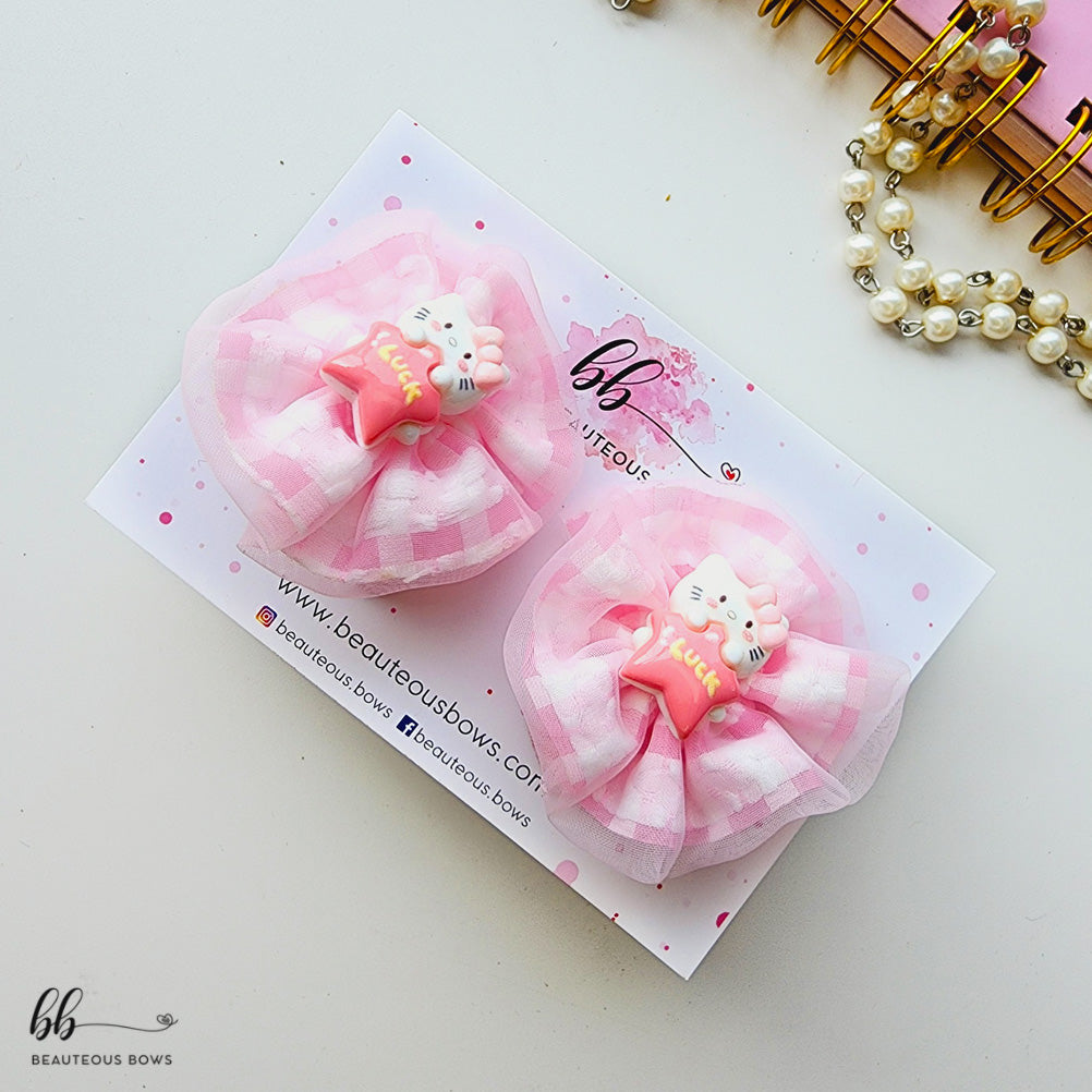 Ruffle Hairtie Pair