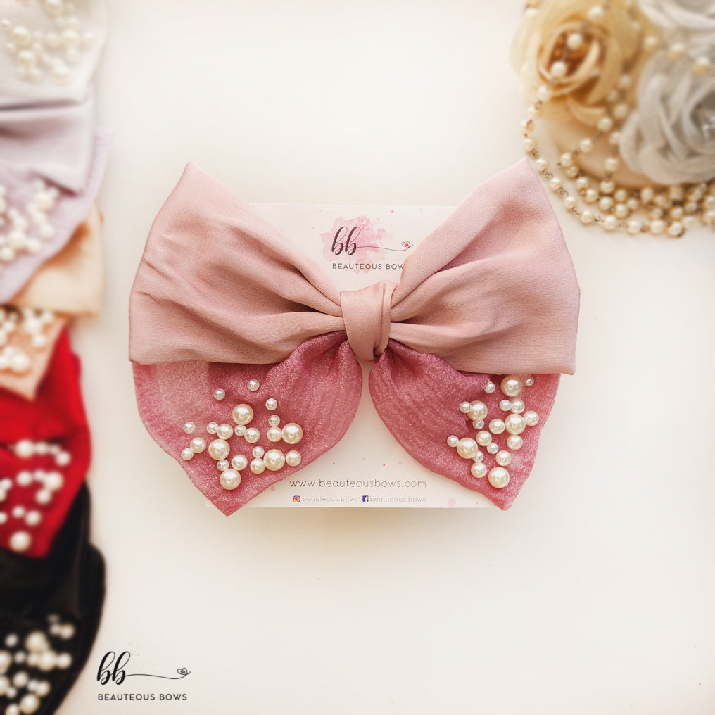 Pretty in Pearls Hair Bow