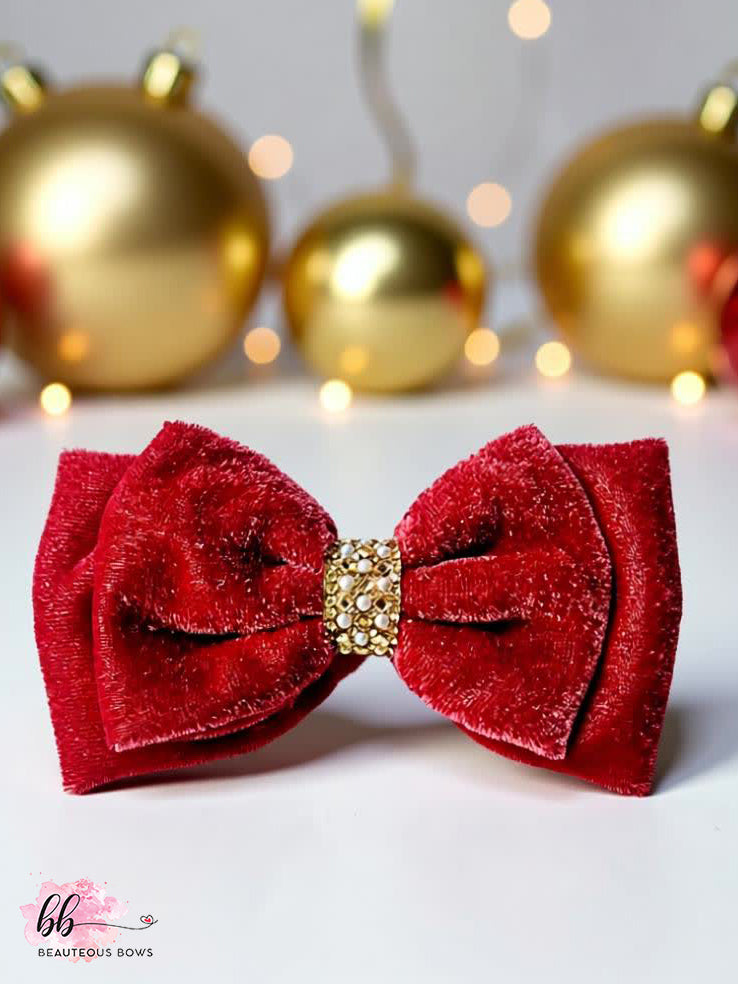 Velvet Rose Pink Bow