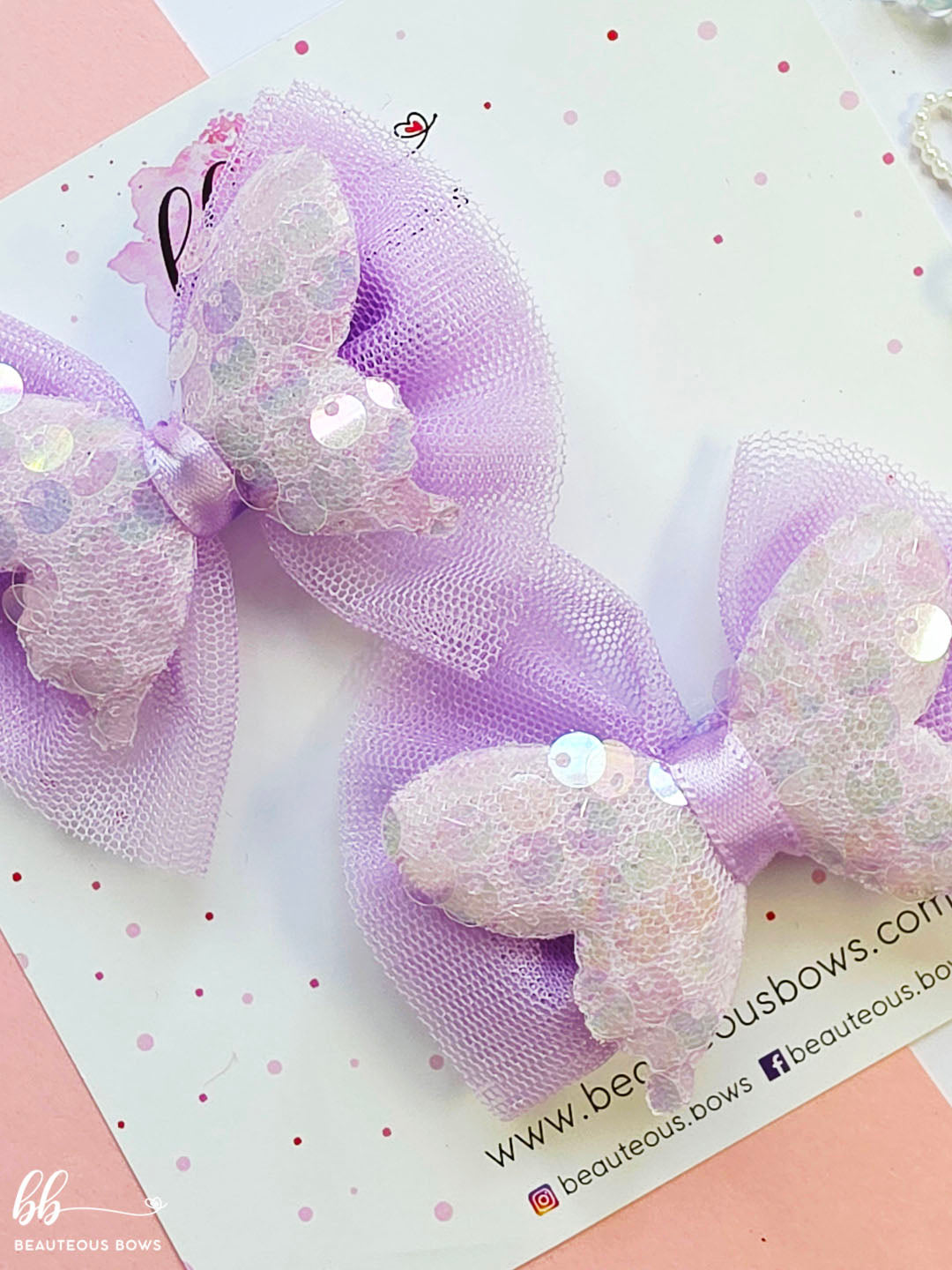 Sparkly Butterfly Festive Bow Set