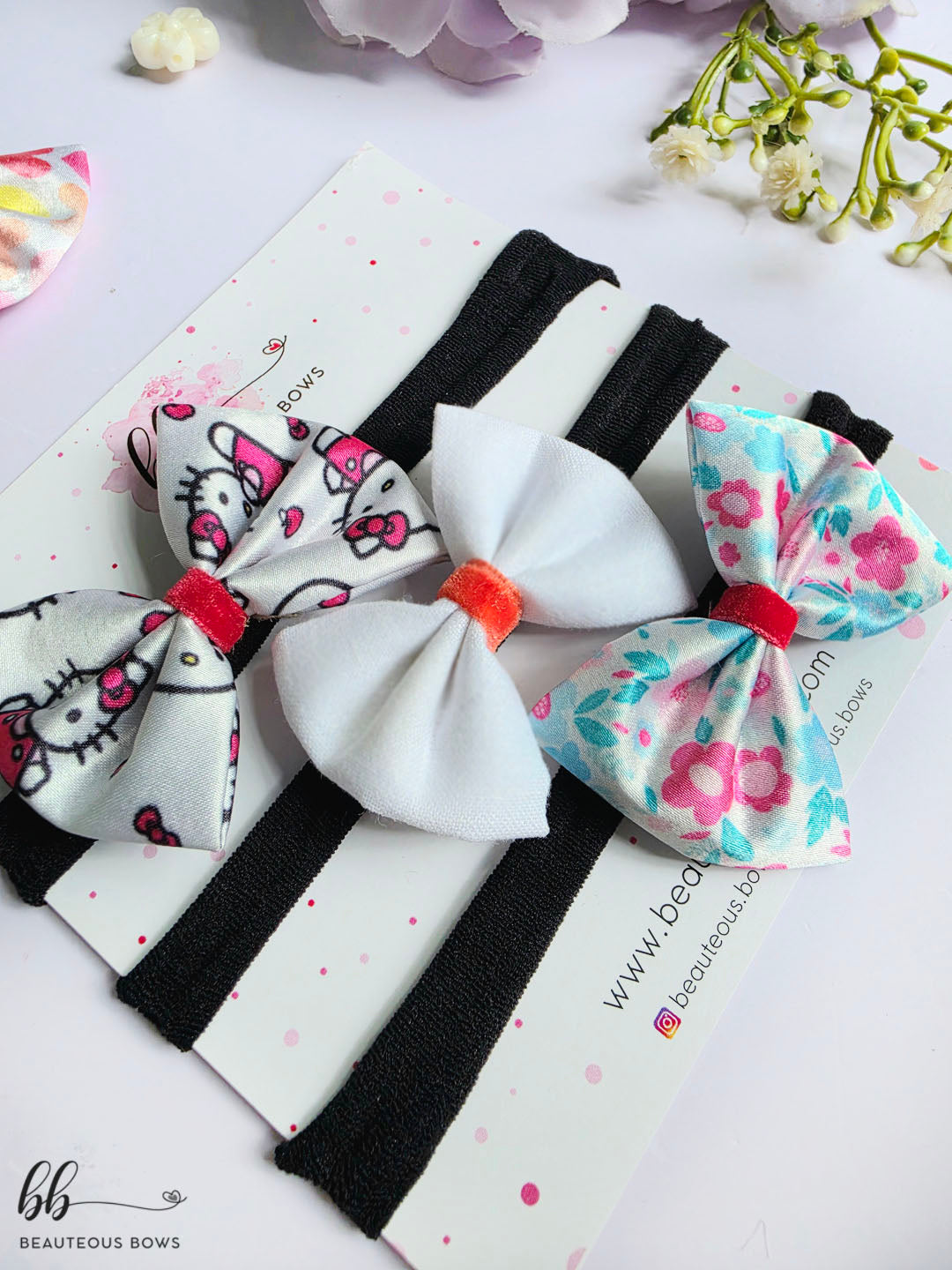 White Headband Set