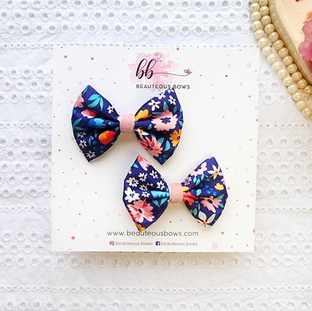 Wild Flowers Satin Mini Bow Set