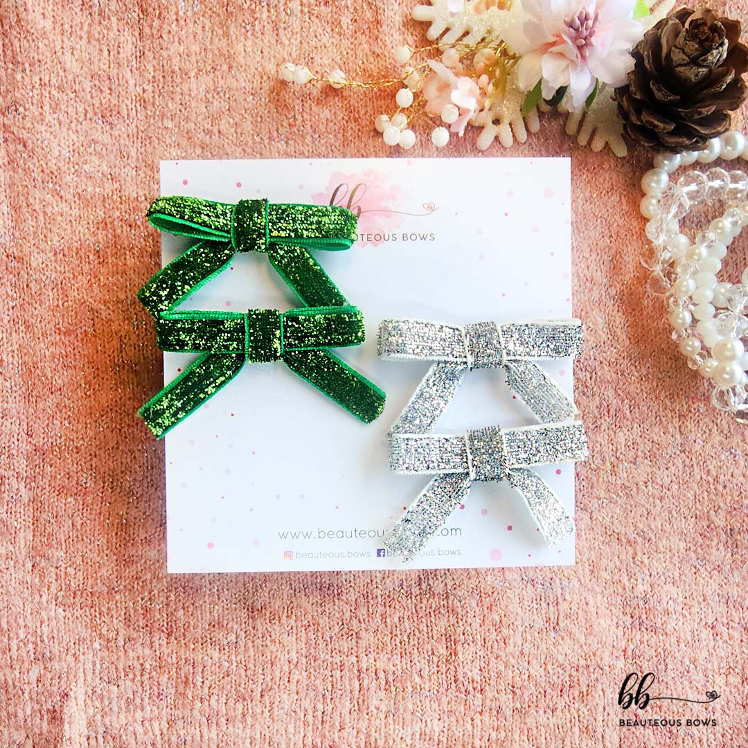 X'mas Glitter Bow Set