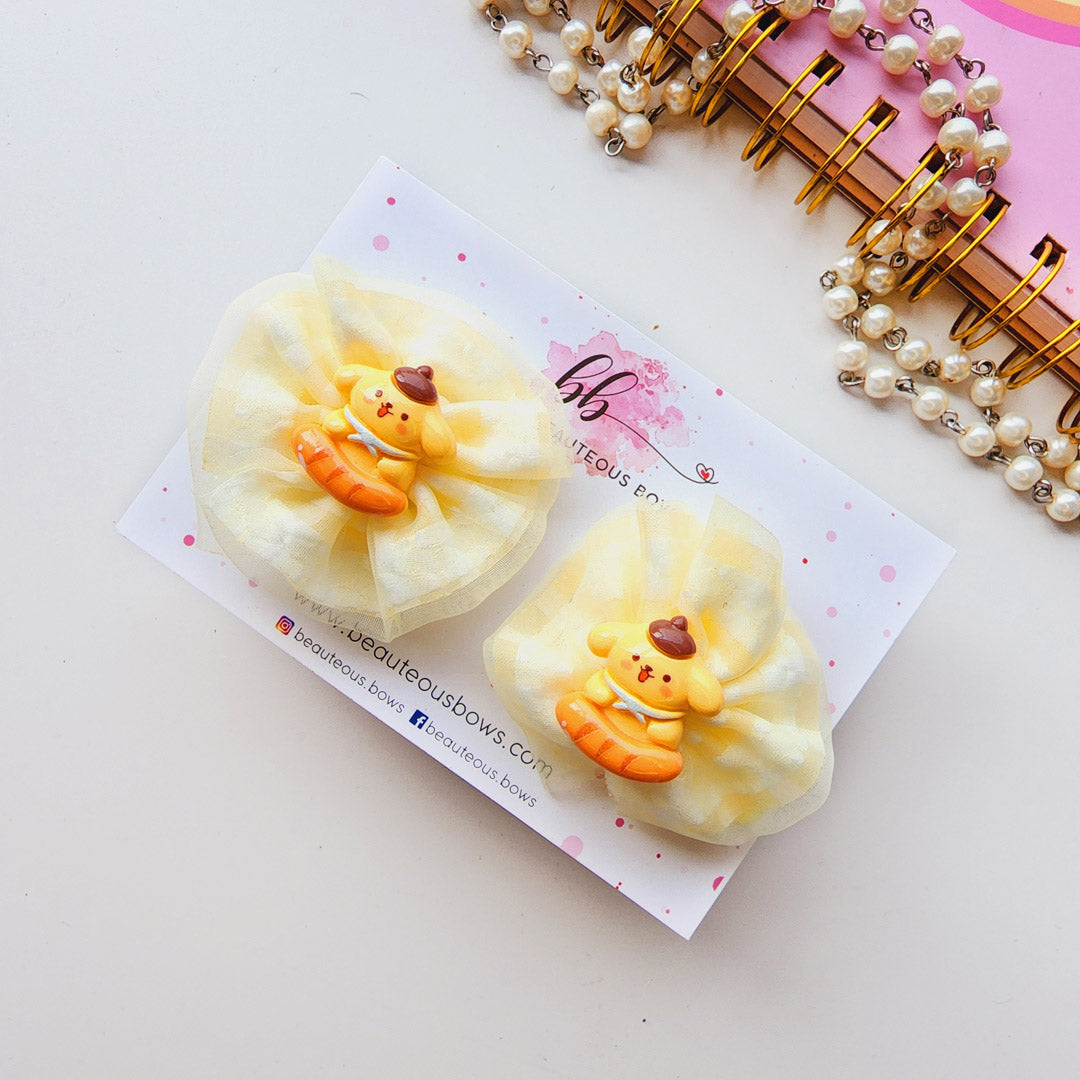 Ruffle Hairtie Pair