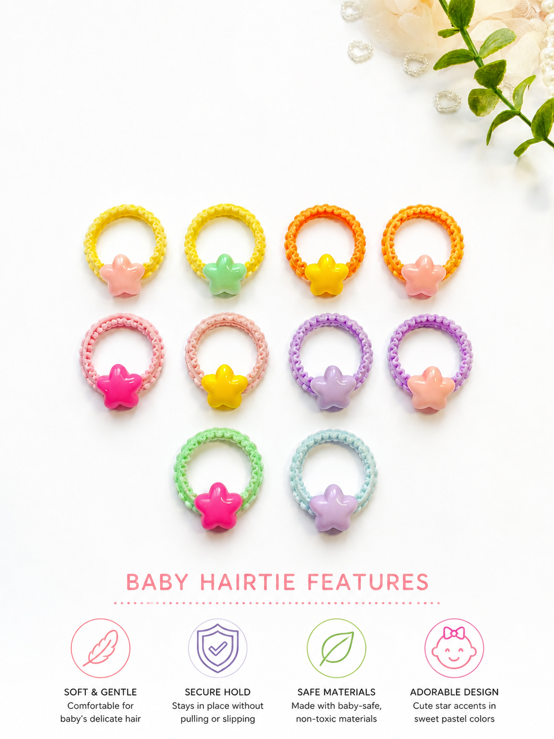Baby Star Hairties