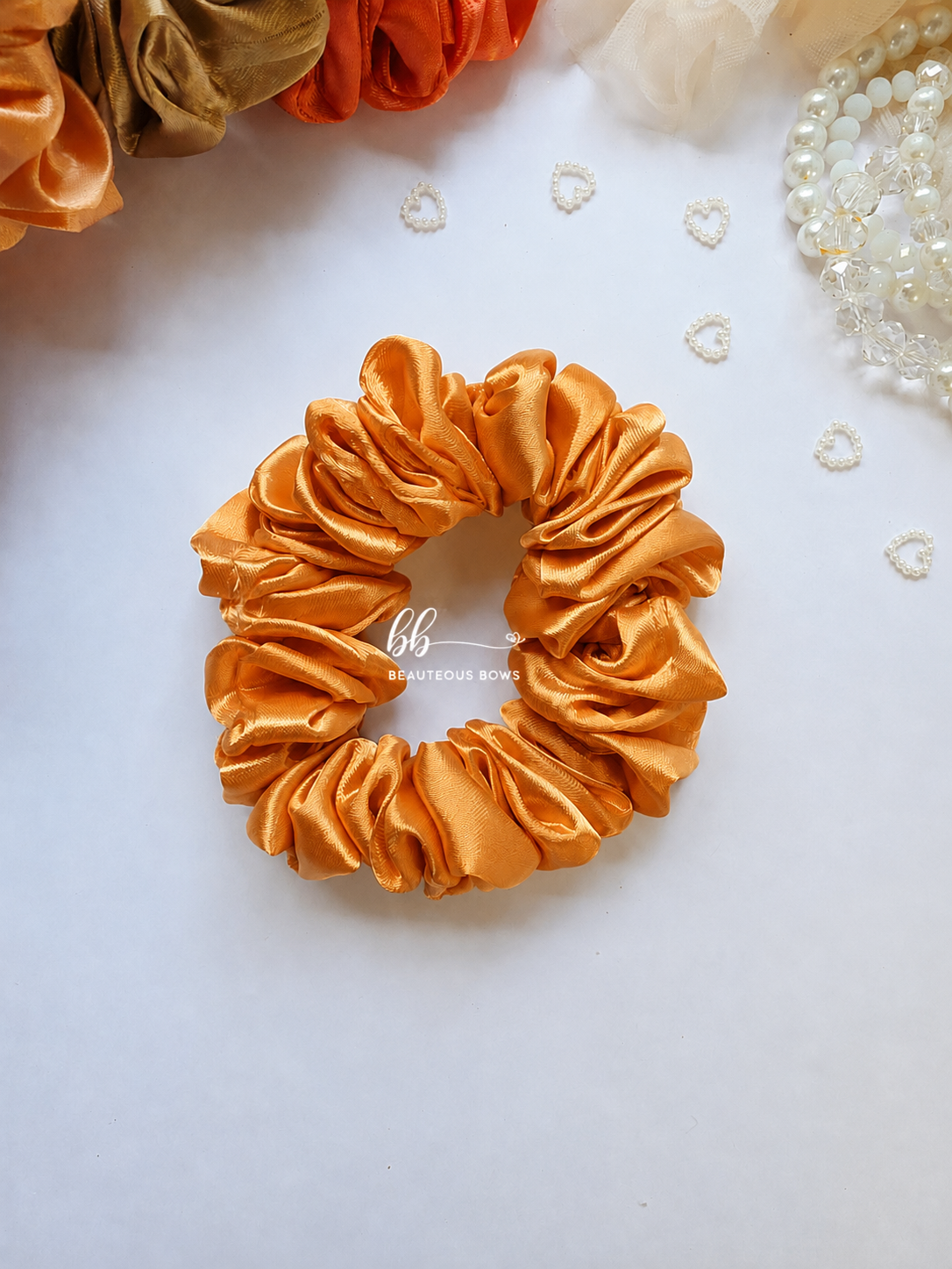 Fall Satin Scrunchie