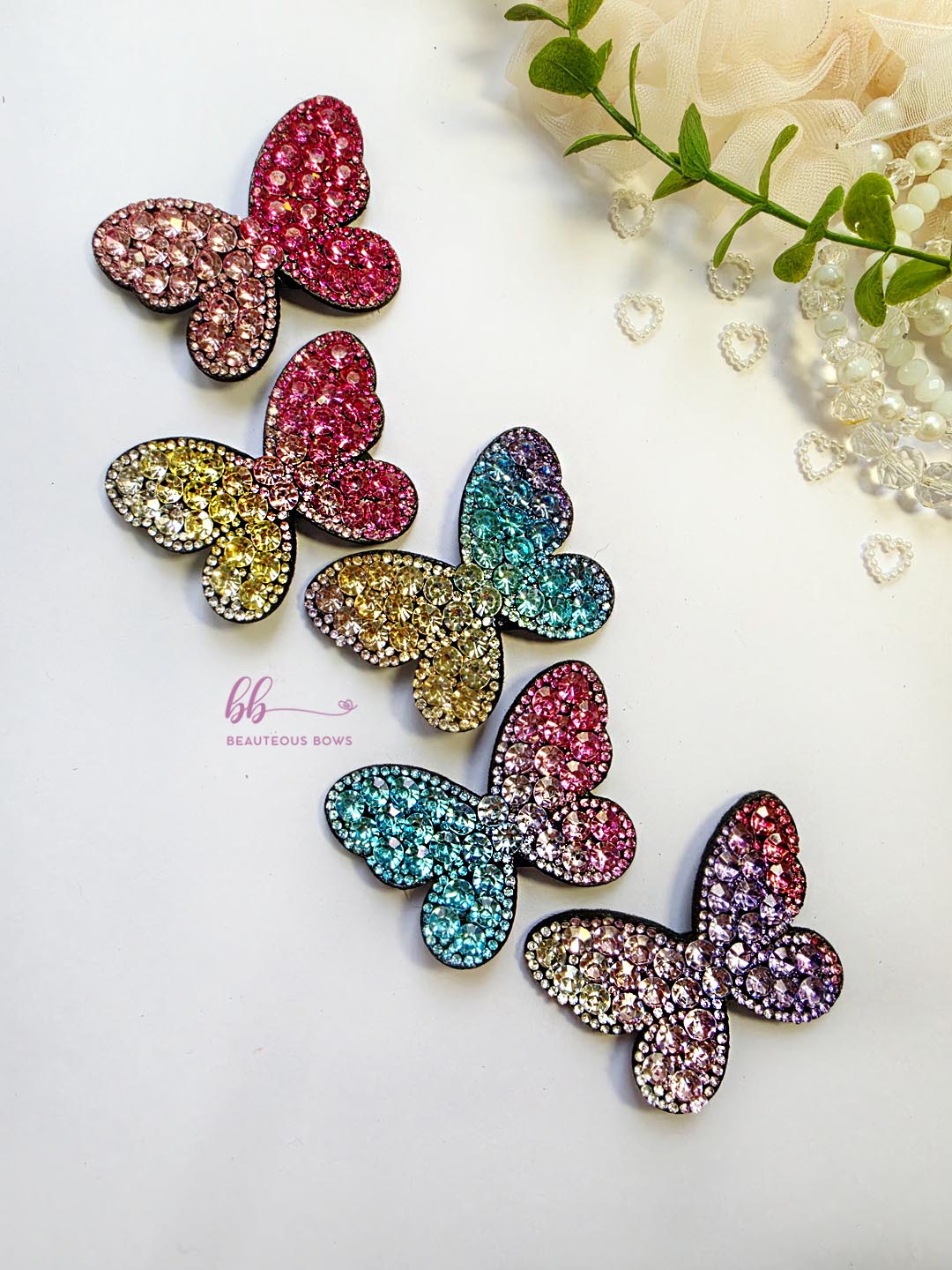Bejewelled Butterfly Festive Clip