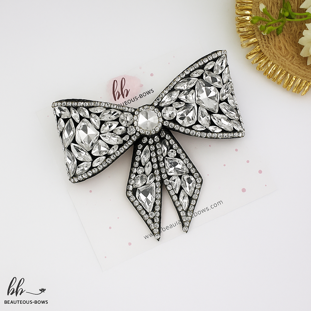 CrystaBelle Bejewelled Bow