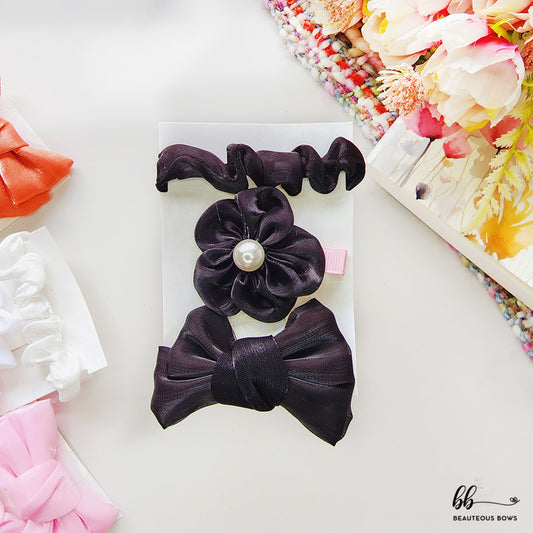 Flower Clip set of 3
