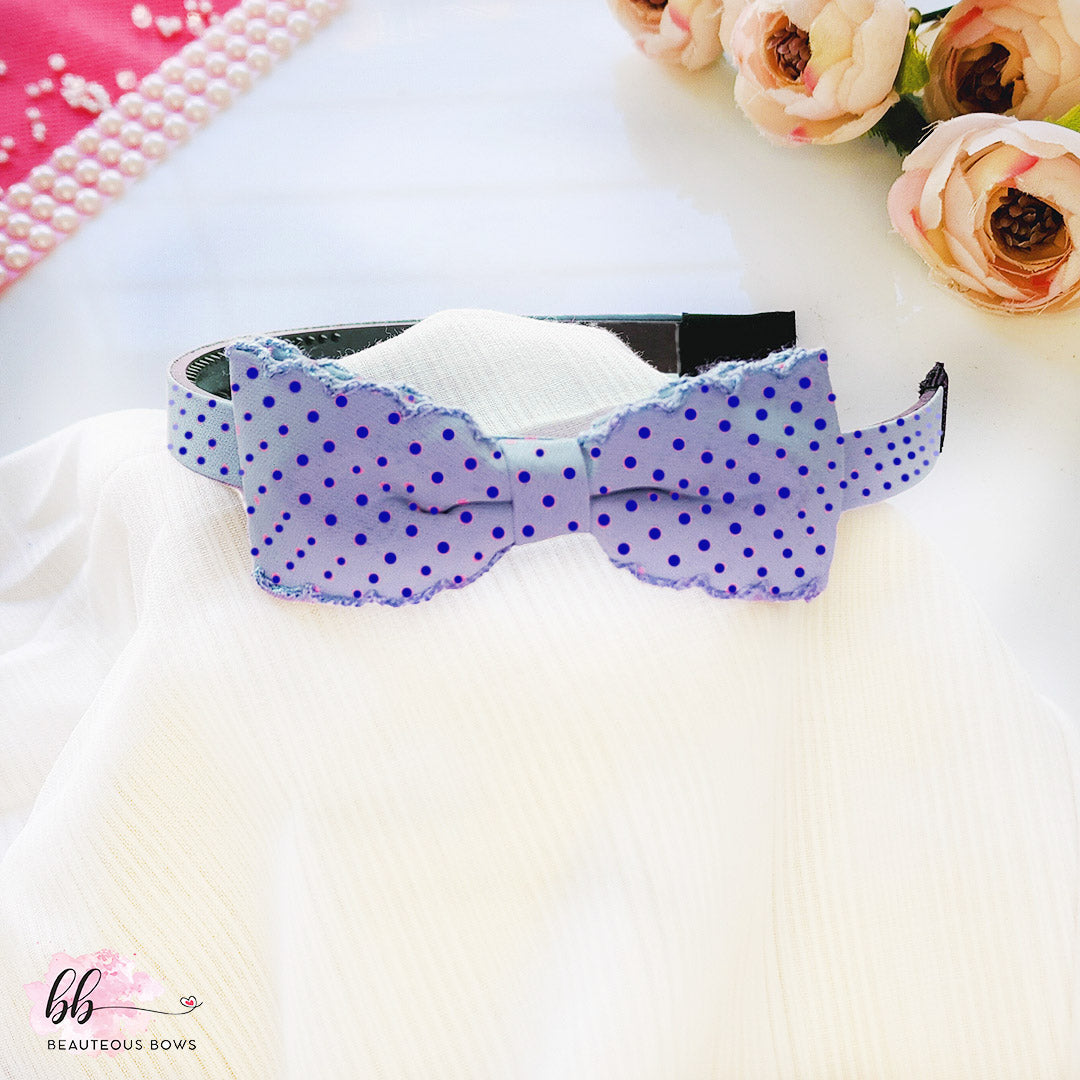 Polka Bow Hairband