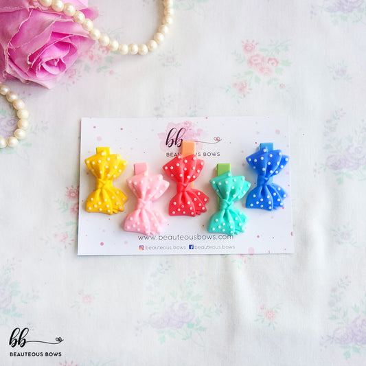 Bow Clip Set of 5
