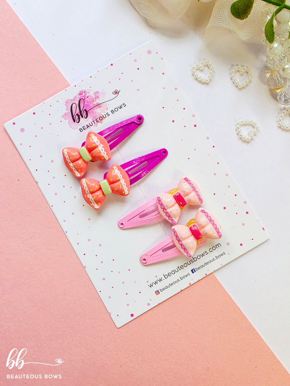 Cute Bow Tic Tac Set of 4