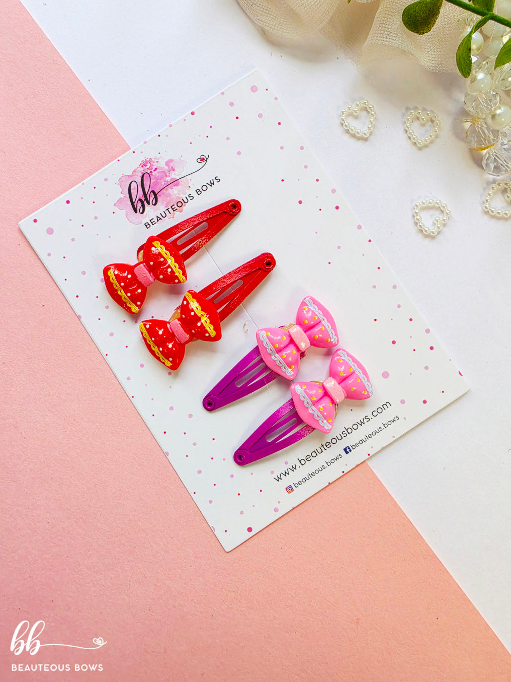 Cute Bow Tic Tac Set of 4