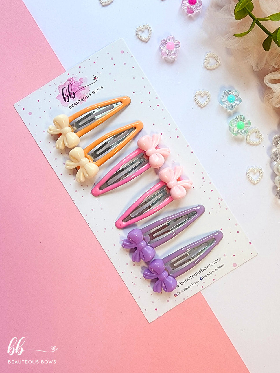Pastel Bow Tic Tac Set of 6