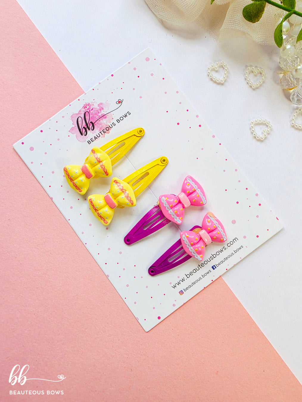 Cute Bow Tic Tac Set of 4