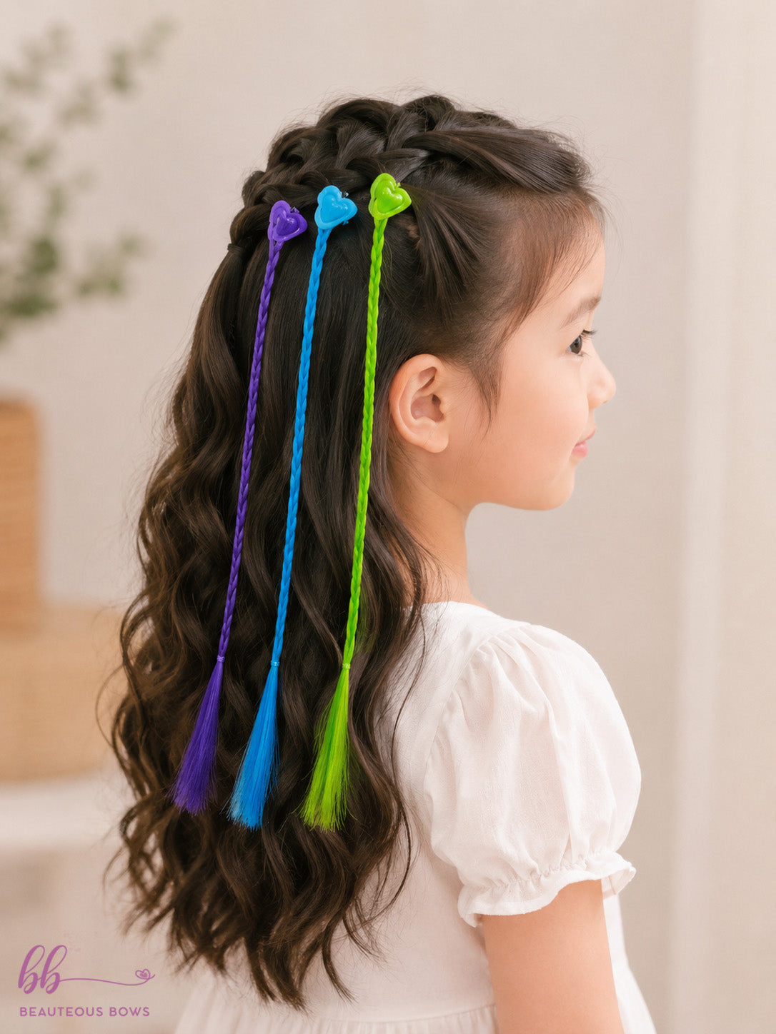 Clip in Tinsels set of 6