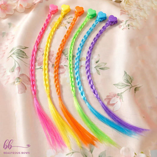 Clip in Colourful Braid Hair Extension