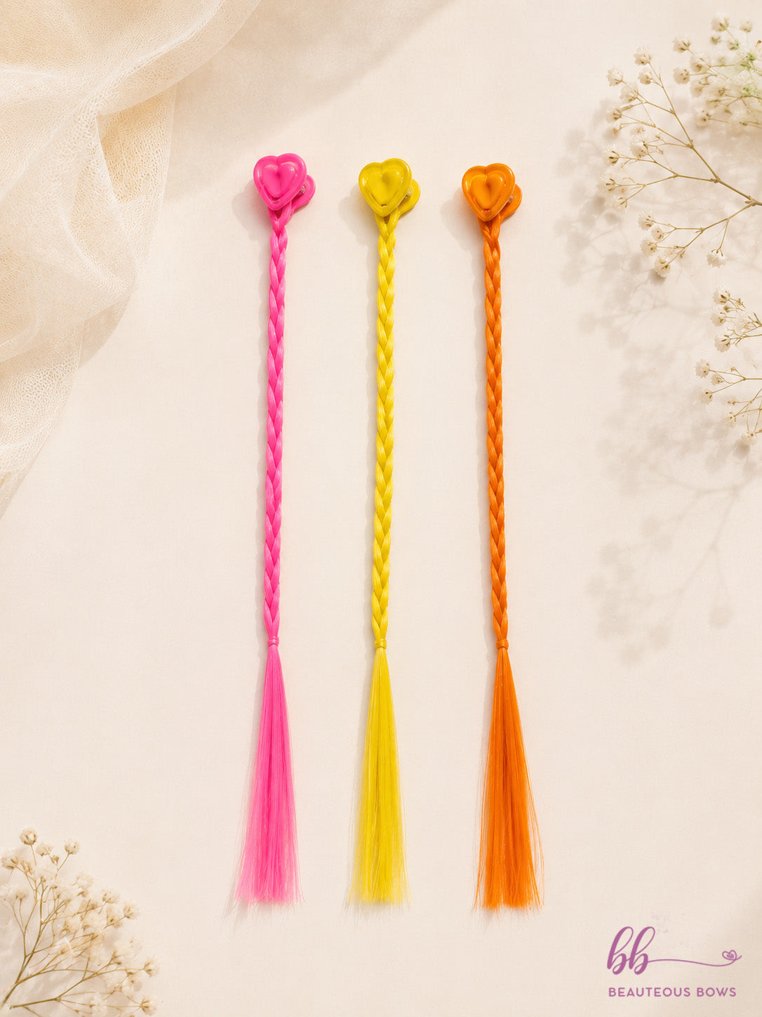Clip in Tinsels set of 6