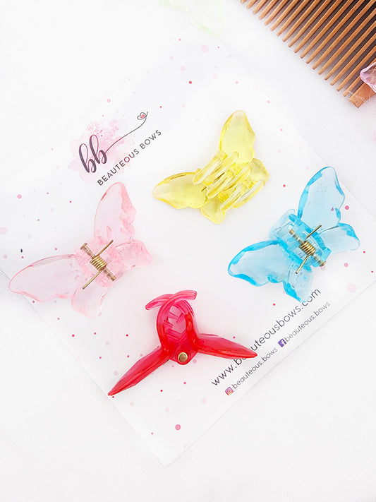 Butterfly Mini Claw Set of 4