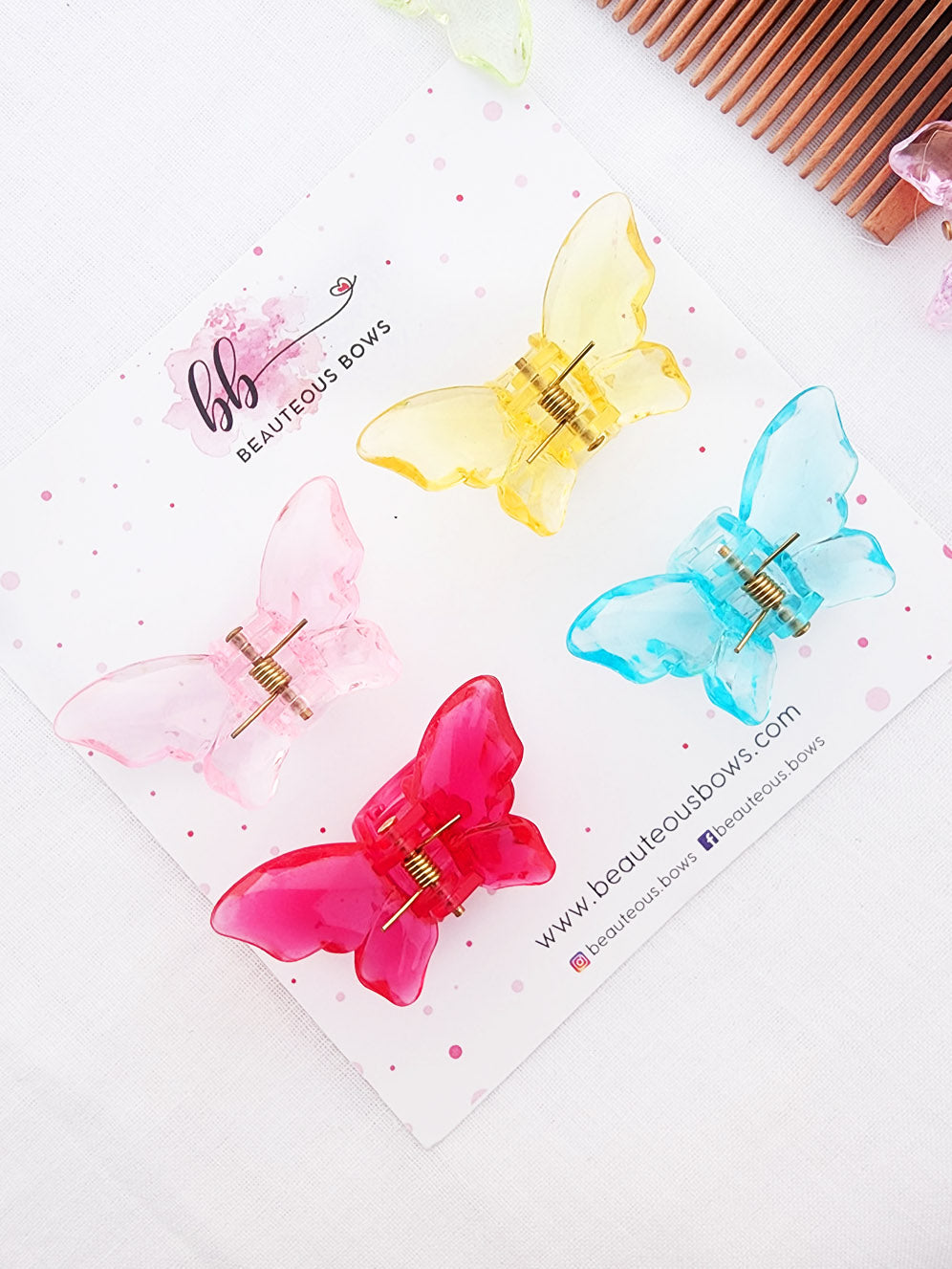 Butterfly Mini Claw Set of 4