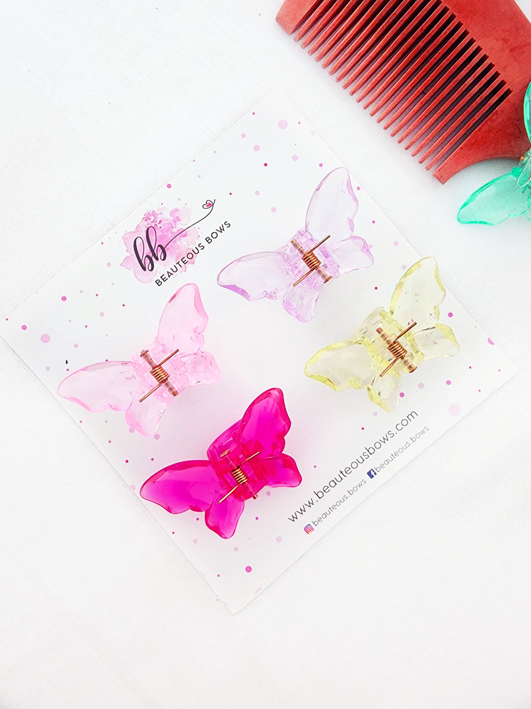 Butterfly Mini Claw Set of 4