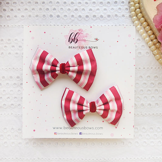 CandyCane Satin Mini Bow