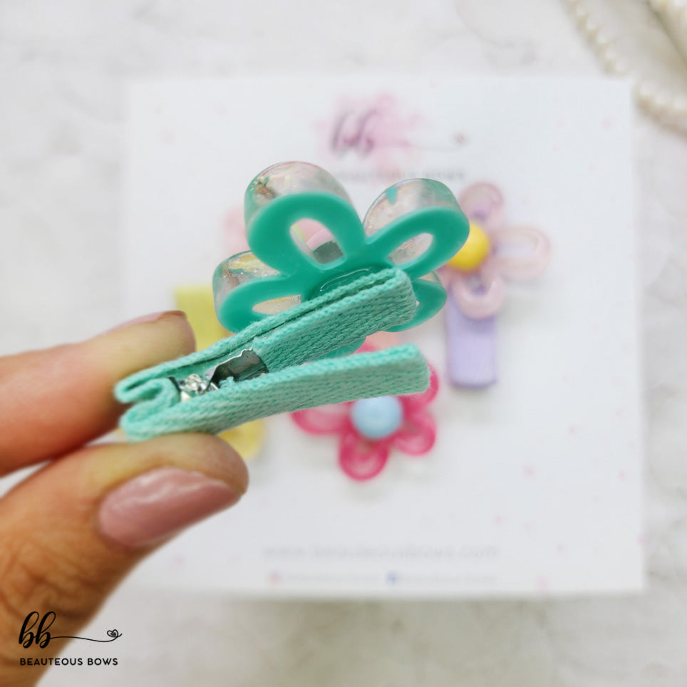 Candy Petals Clip Set of 5