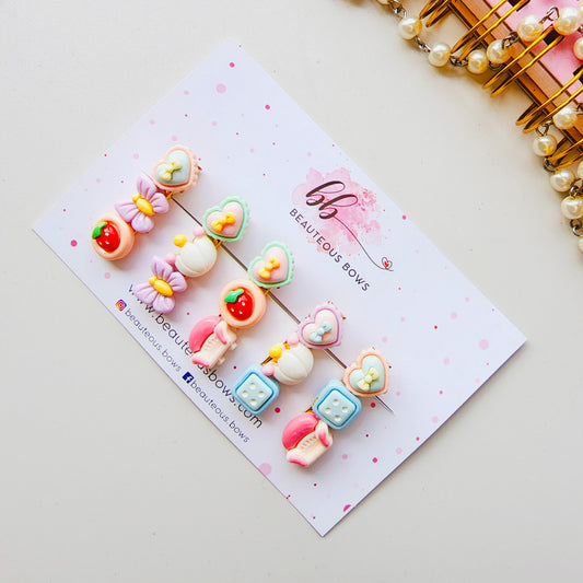 Charm clip set of 5