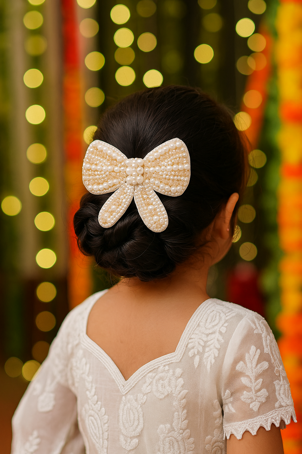 Glitz & Grace Pearl Bow